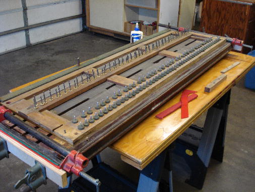 8 - Loose sides reglued to keybed 8 - Loose sides reglued to keybed